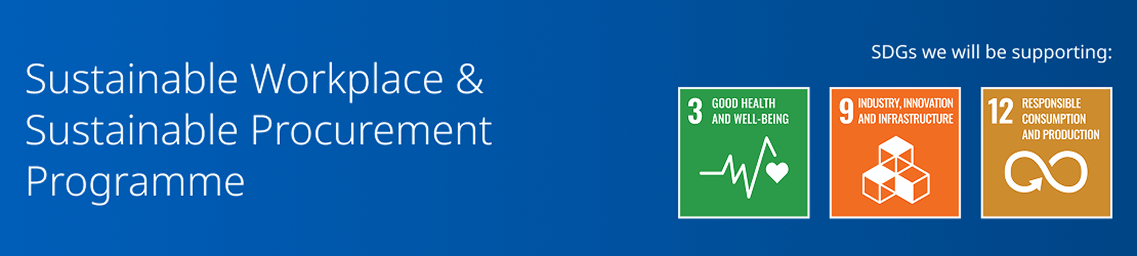 Sustainable Workplace & Sustainable Procurment Programme